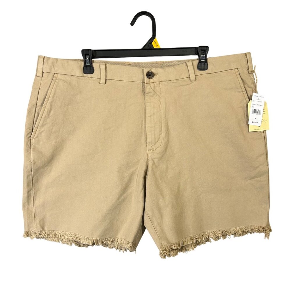 Brooks Brothers Bermuda Shorts Cotton Blend Preppy Raw Hem Men's Size 40 NWT